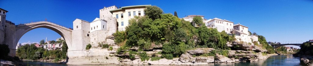 Mostar in Bosnia and Hercegowina (panorama)